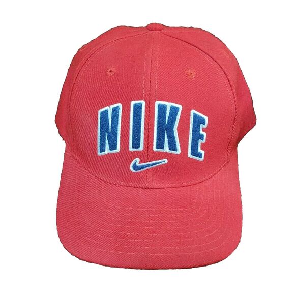 Vtg Nike Wool Blend Cap Hat Center Swoosh Spellout VTG 90s Hip Hop Skater Y2K - Picture 4 of 8
